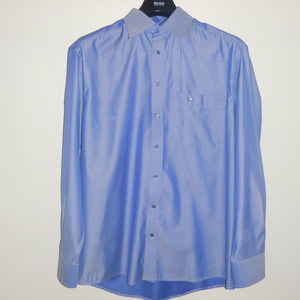 Beautiful solid Blue Eton Dress Shirt